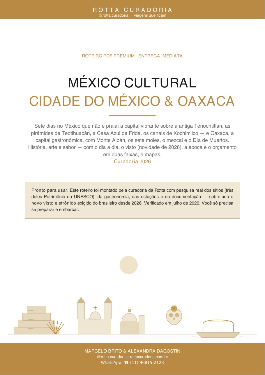 Capa do Roteiro PDF Premium de Cidade do México & Oaxaca
