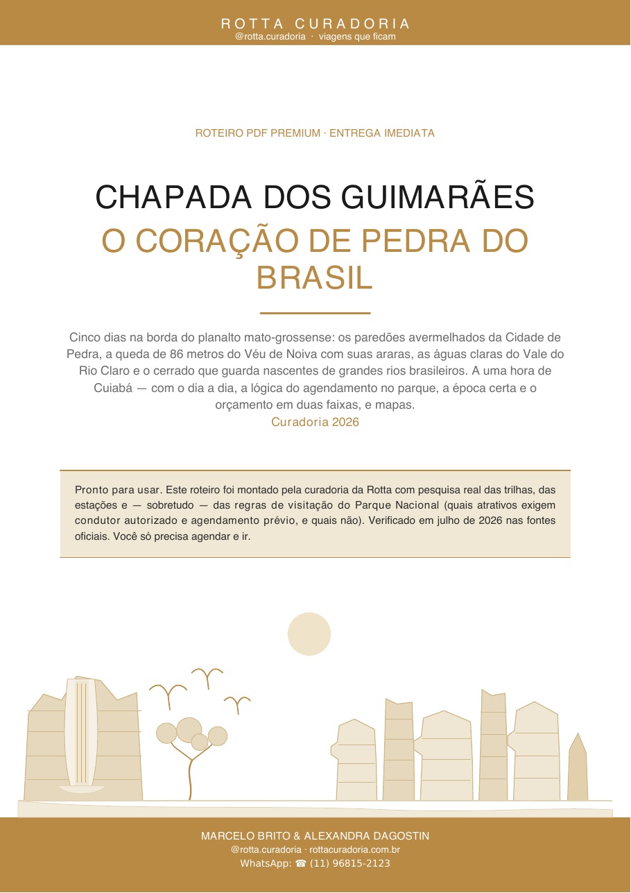 Capa do Roteiro PDF Premium de Chapada dos Guimarães