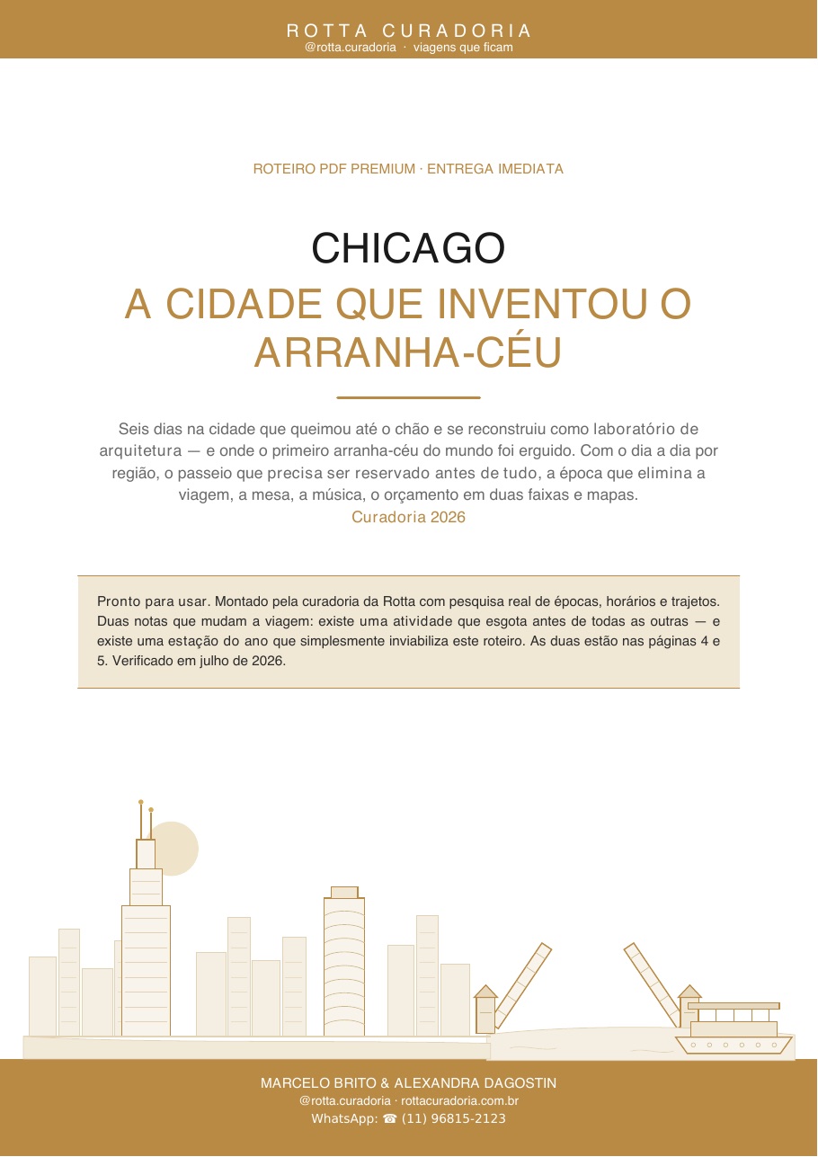 Capa do Roteiro PDF Premium de Chicago