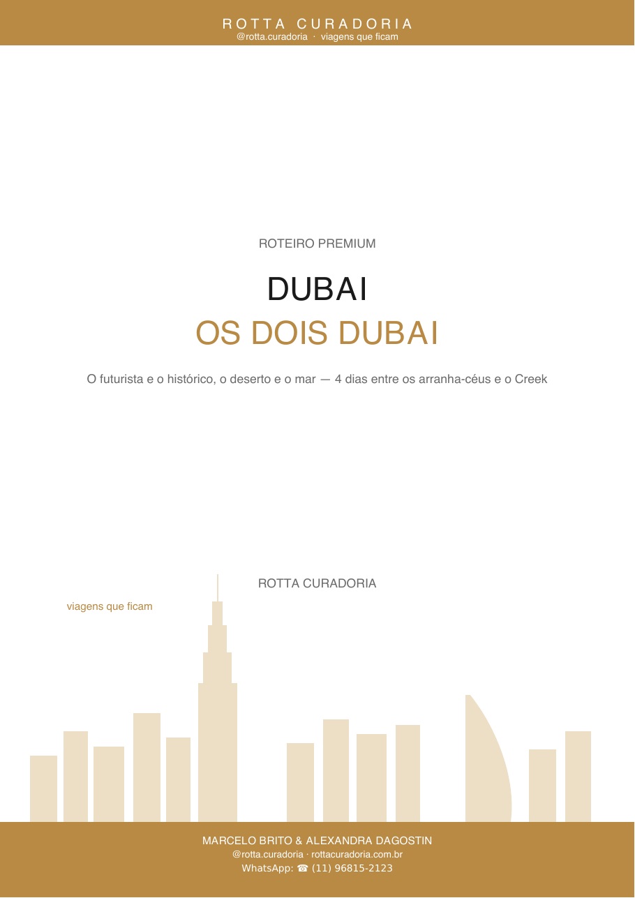 Capa do Roteiro PDF Premium de Dubai