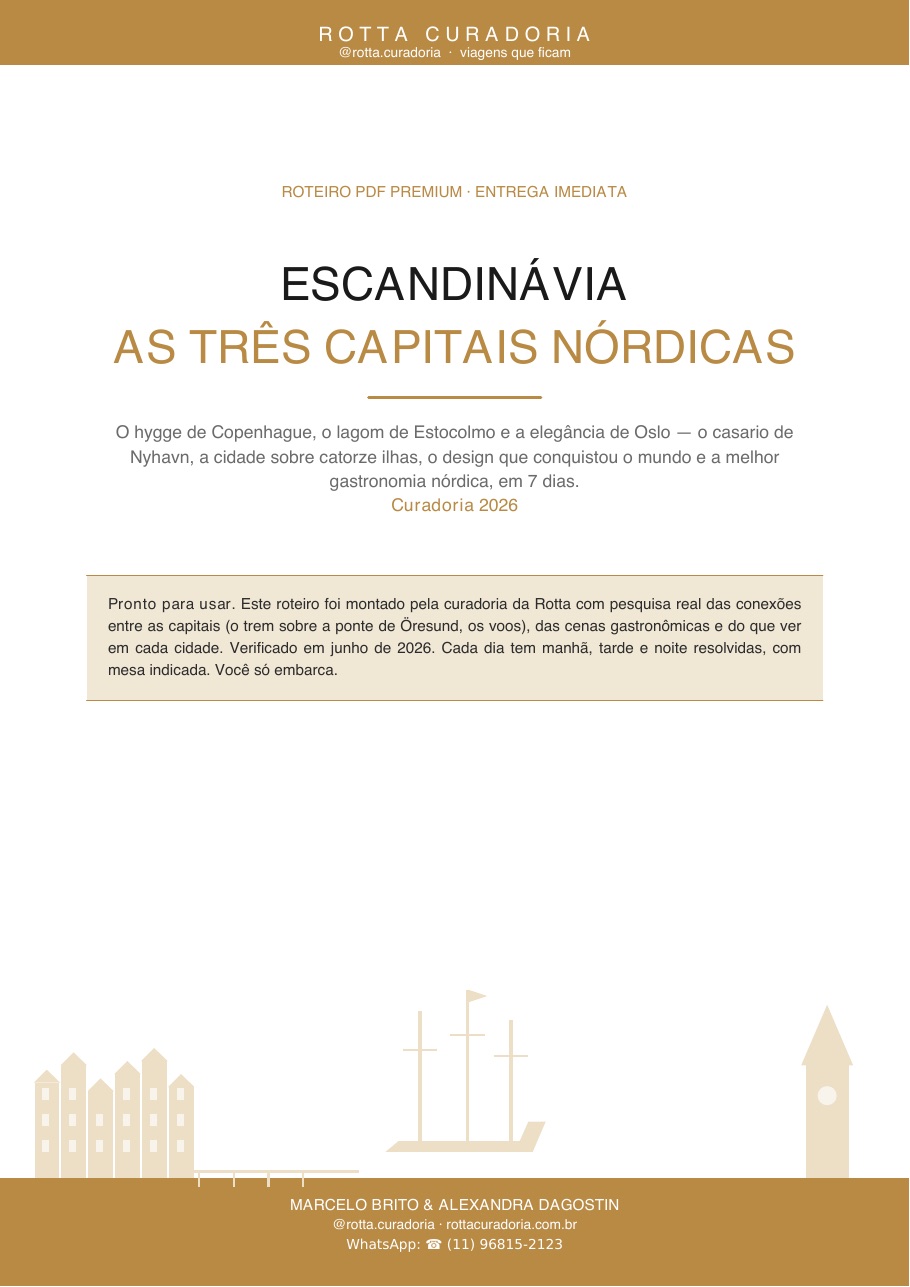 Capa do Roteiro PDF Premium de Escandinávia