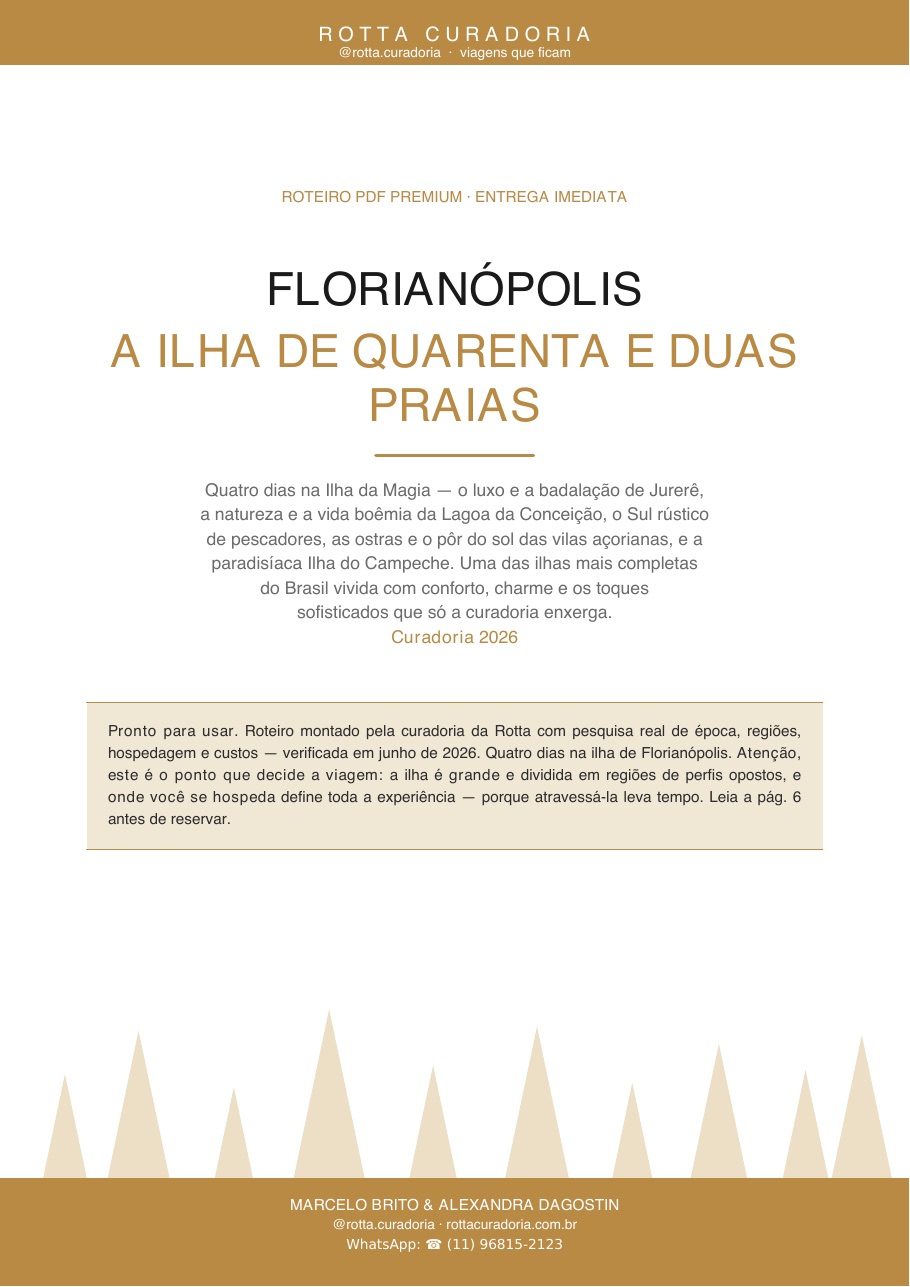 Capa do Roteiro PDF Premium de Florianópolis