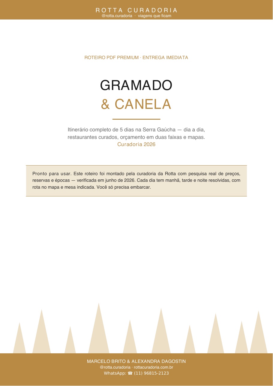 Capa do Roteiro PDF Premium de Gramado