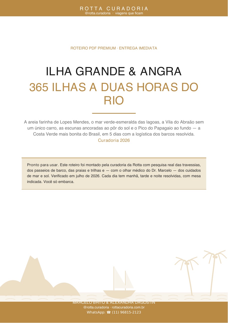 Capa do Roteiro PDF Premium de Ilha Grande