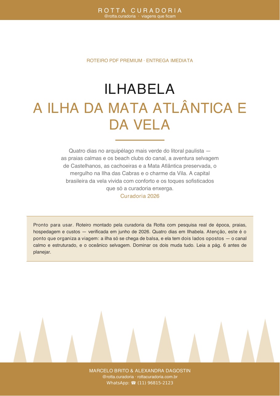 Capa do Roteiro PDF Premium de Ilhabela