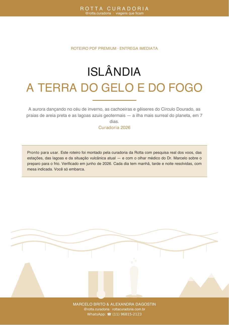 Capa do Roteiro PDF Premium de Islândia