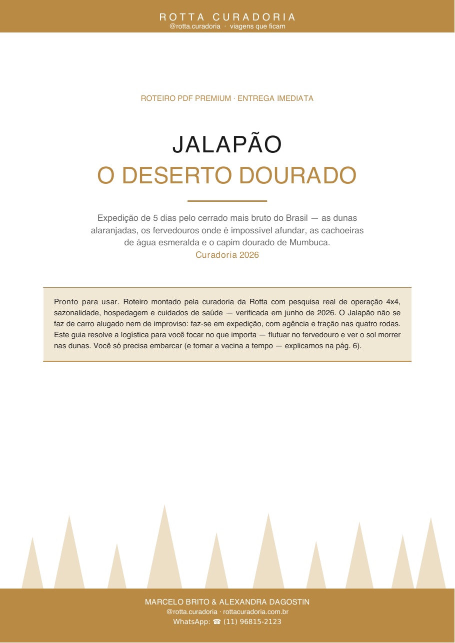 Capa do Roteiro PDF Premium de Jalapão