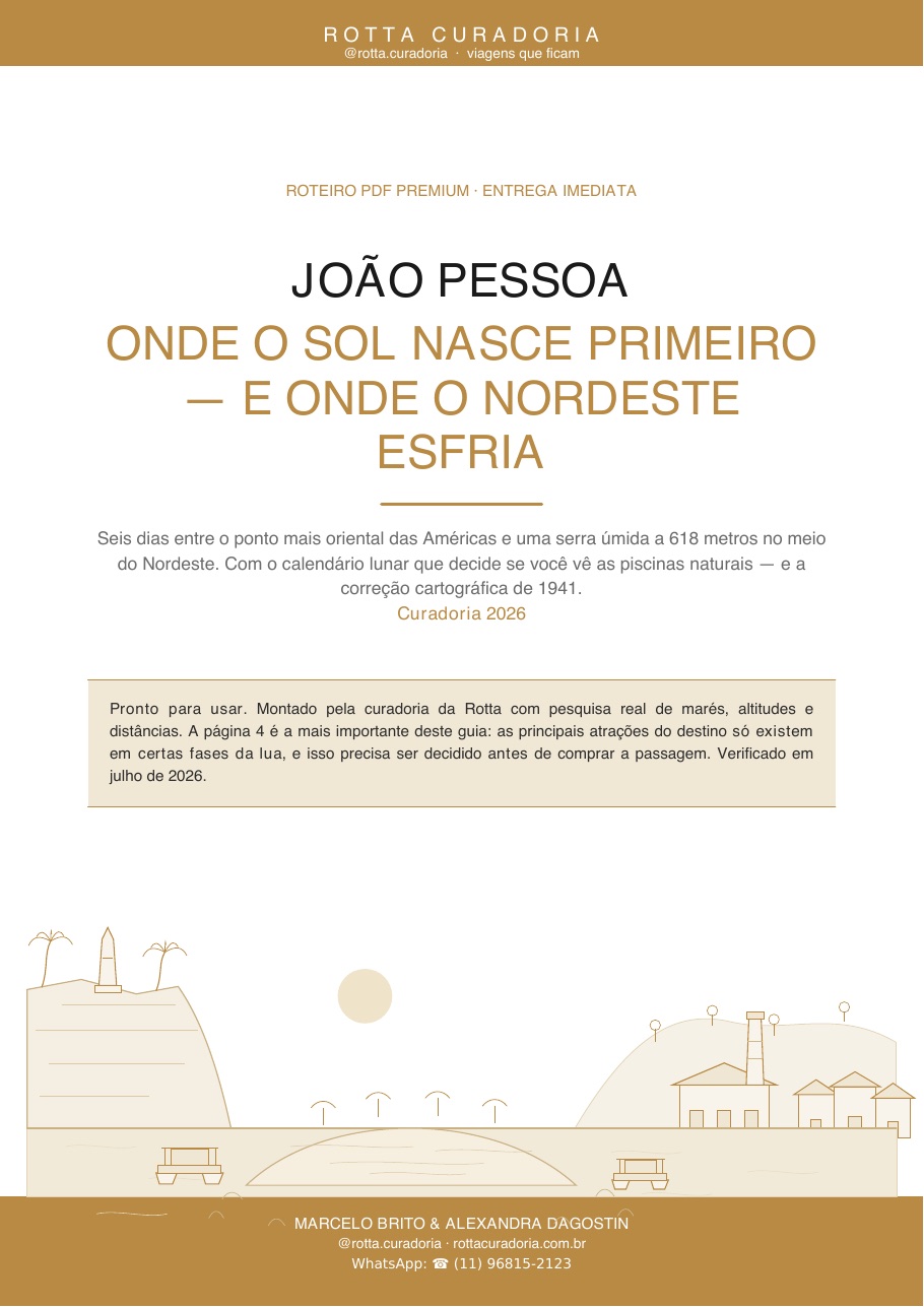 Capa do Roteiro PDF Premium de João Pessoa