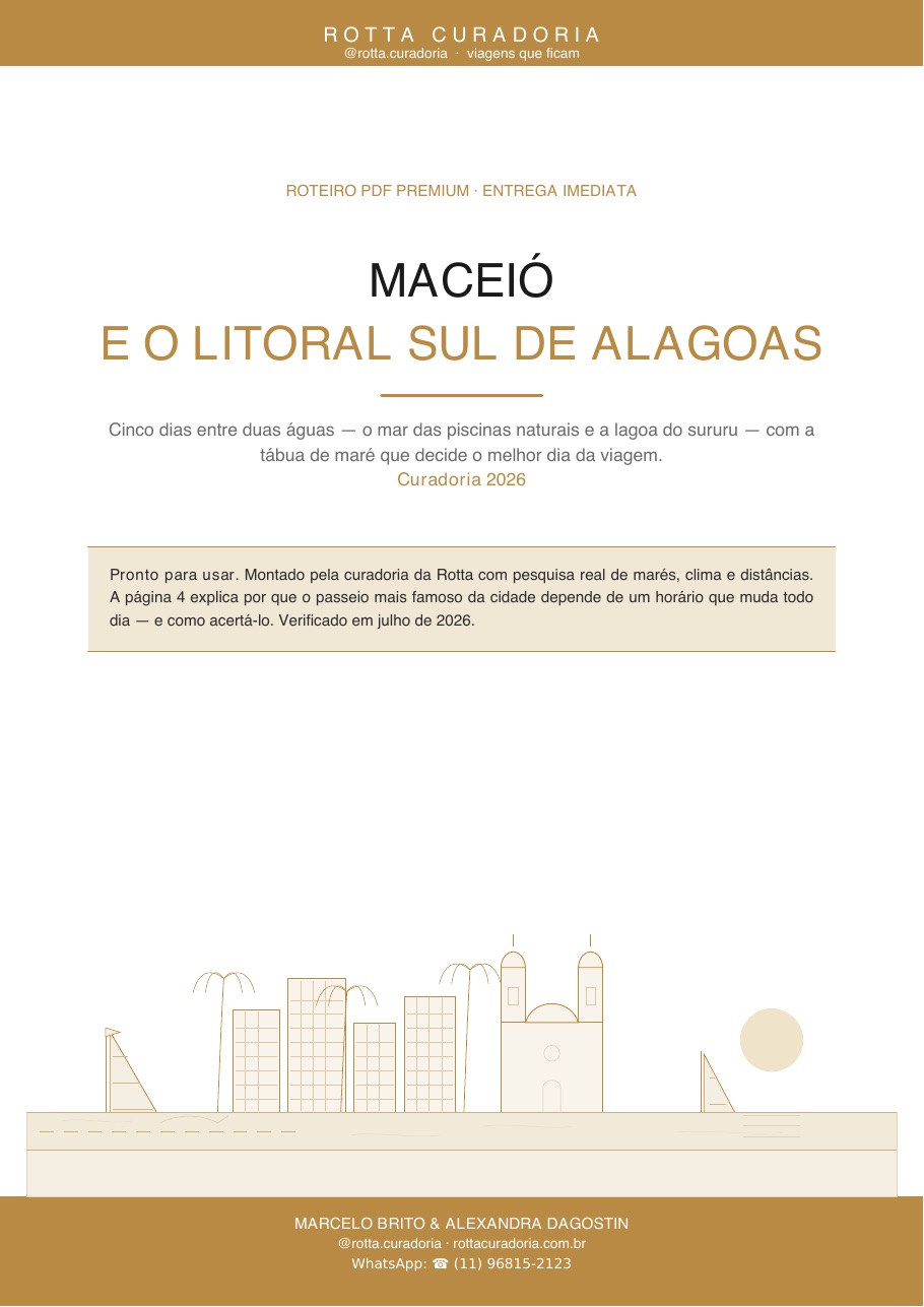 Capa do Roteiro PDF Premium de Maceió