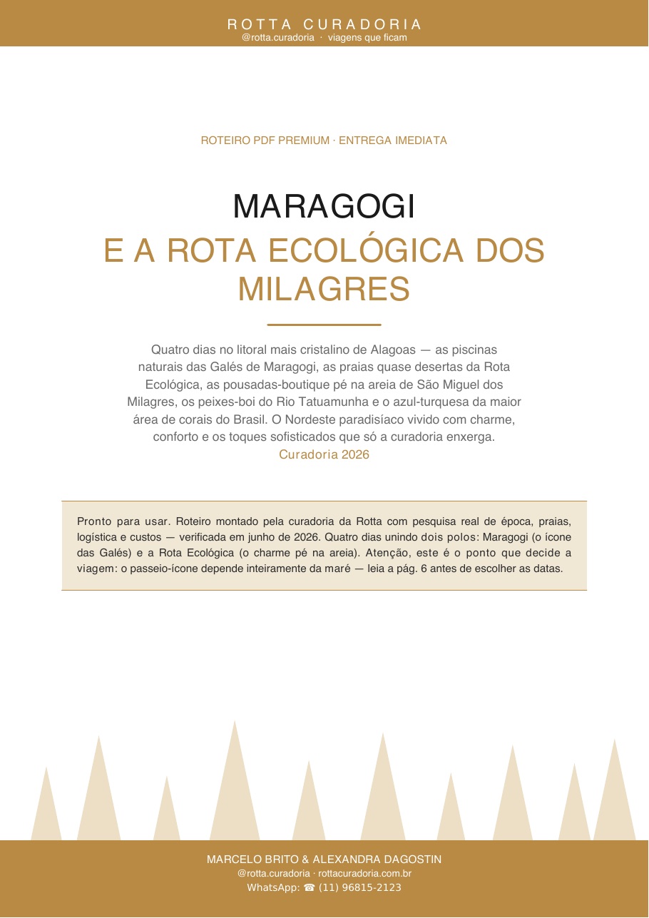 Capa do Roteiro PDF Premium de Maragogi
