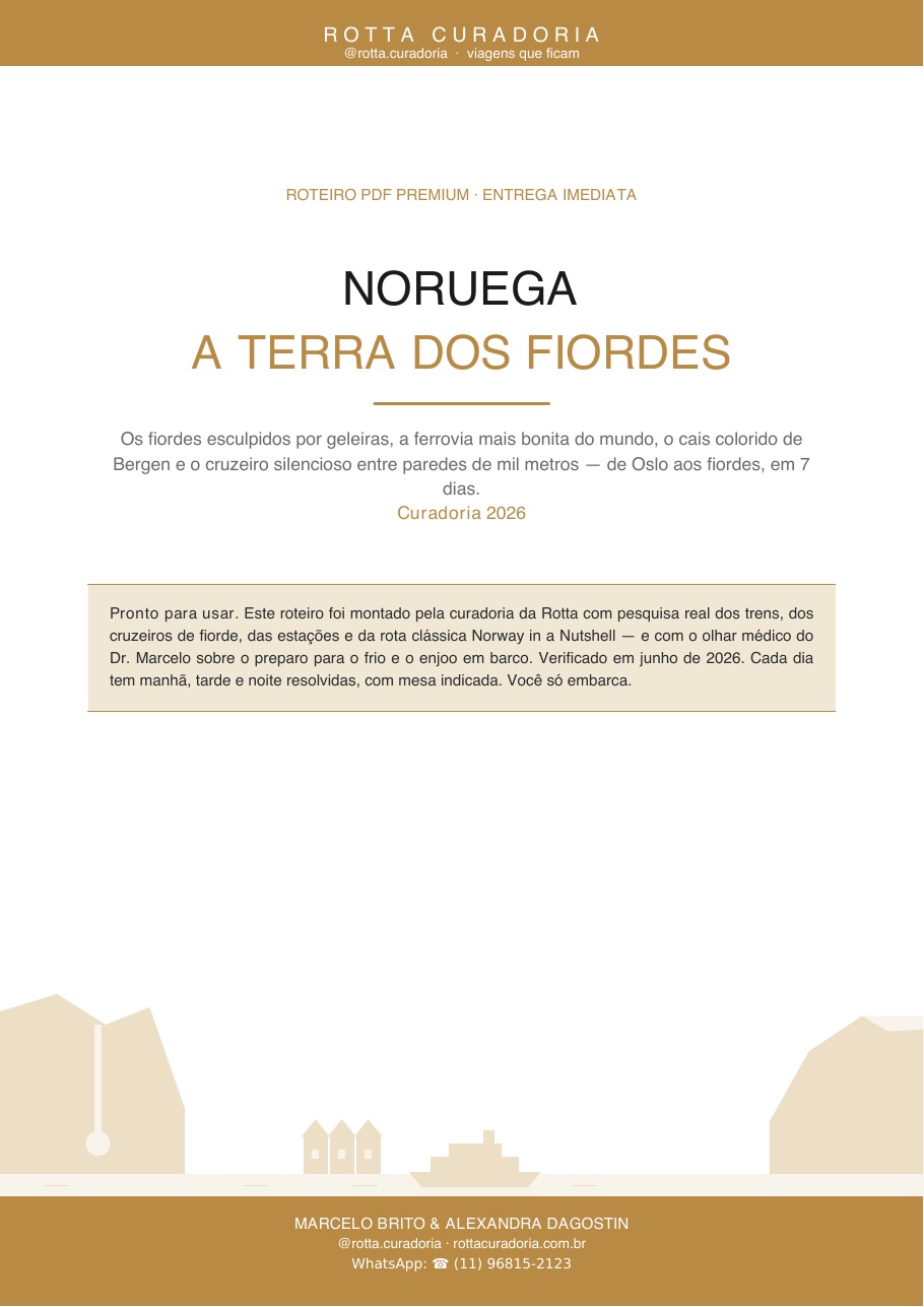 Capa do Roteiro PDF Premium de Noruega