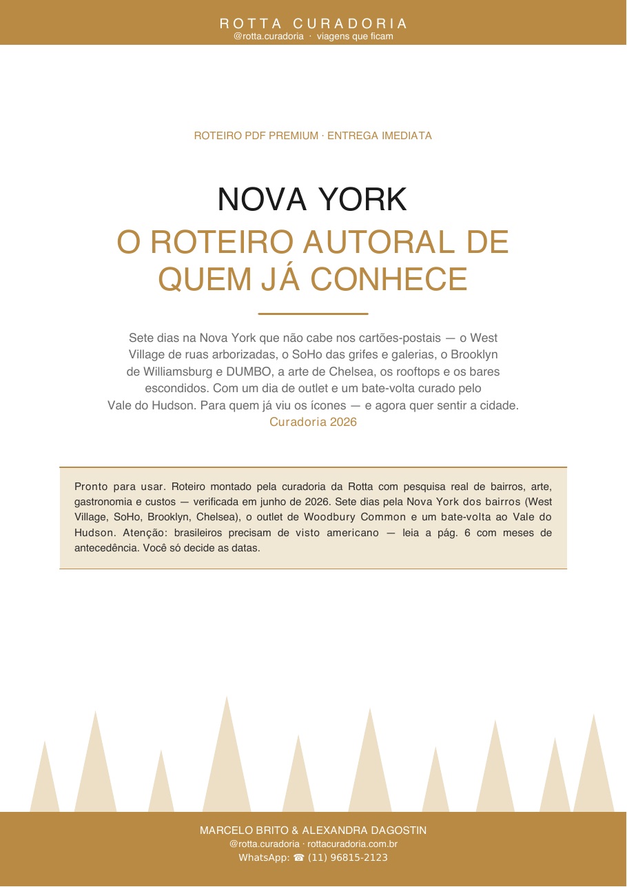 Capa do Roteiro PDF Premium de Nova York