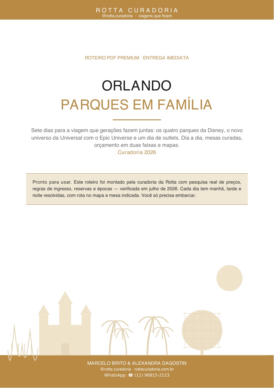 Capa do Roteiro PDF Premium de Orlando