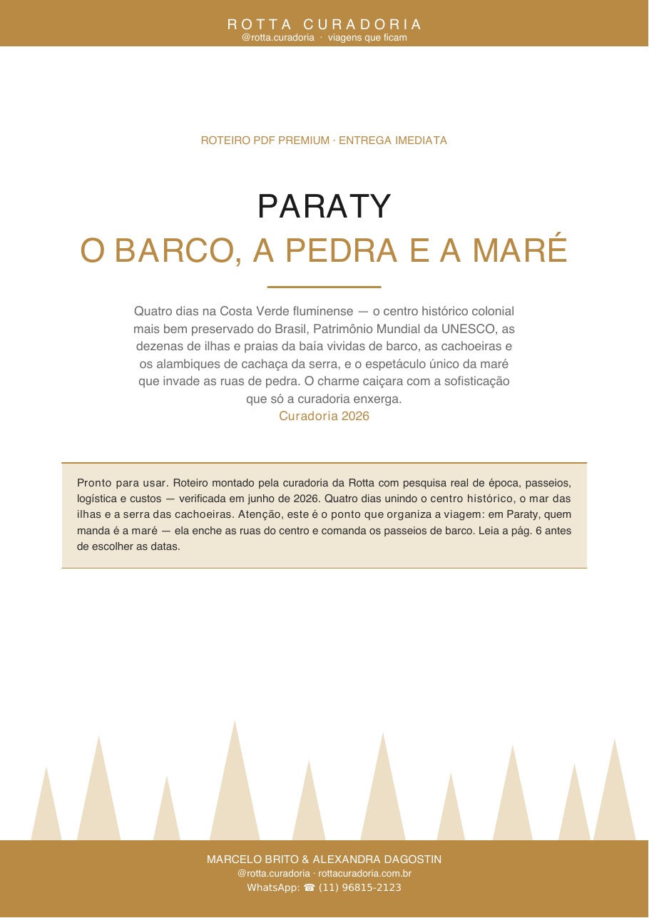 Capa do Roteiro PDF Premium de Paraty