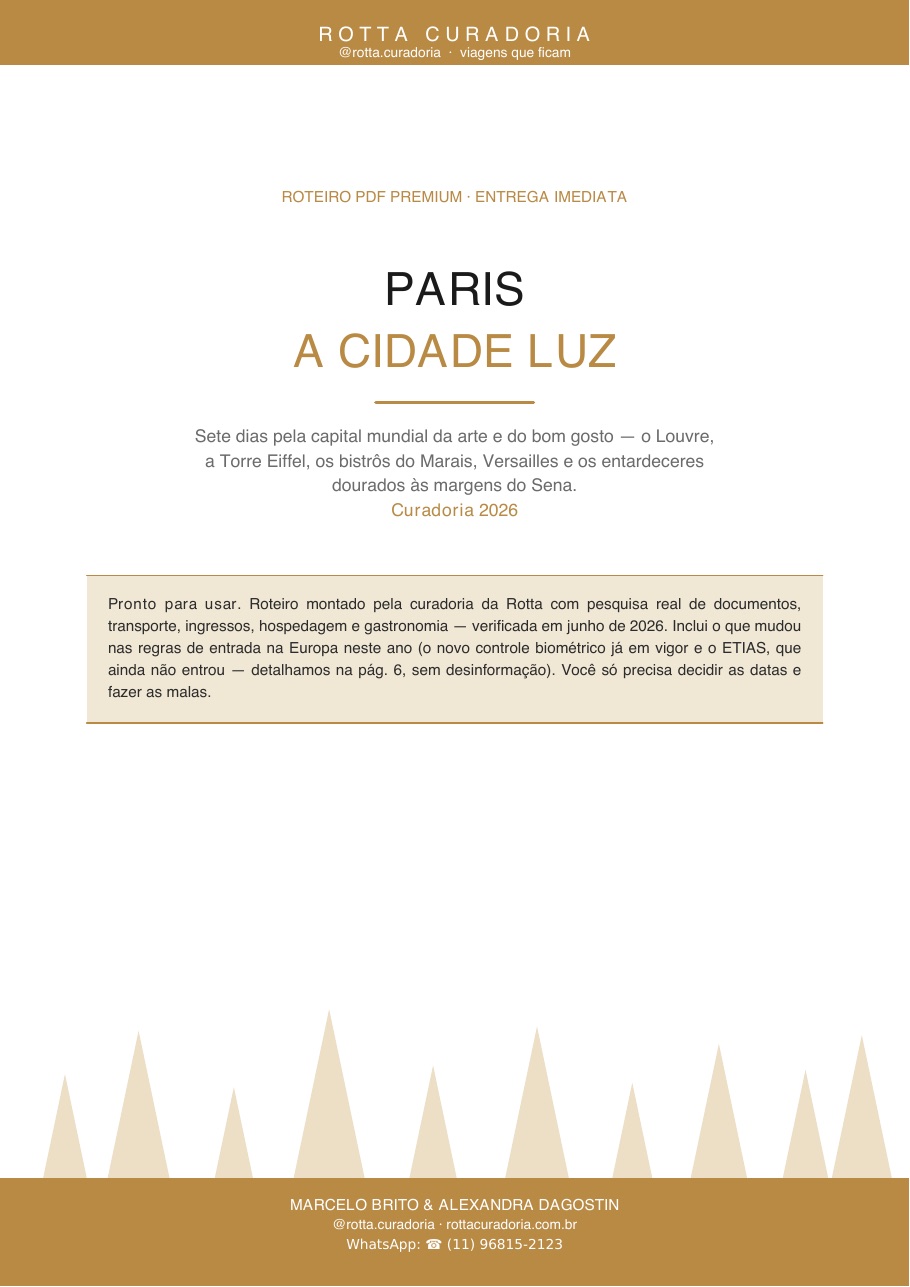 Capa do Roteiro PDF Premium de Paris