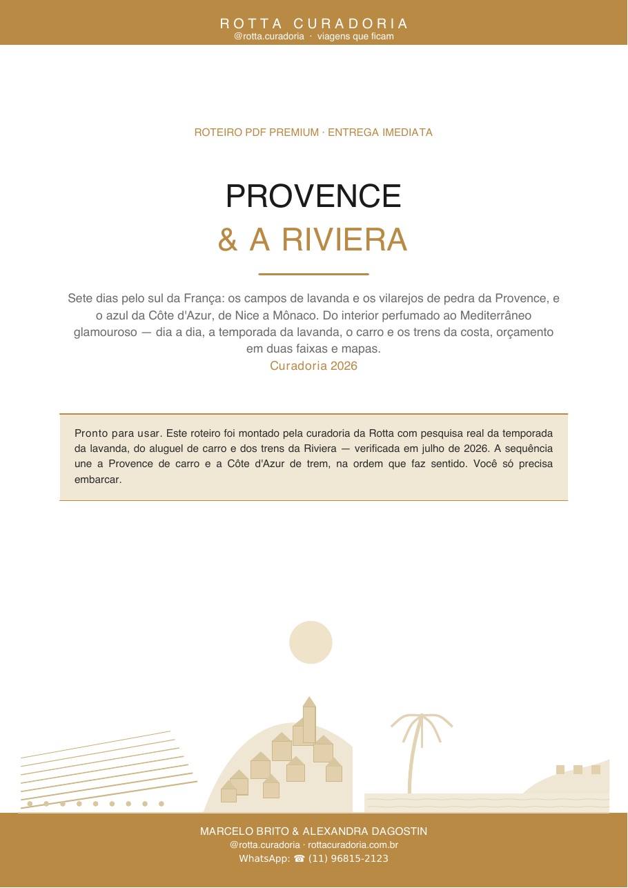 Capa do Roteiro PDF Premium de Provence & Riviera