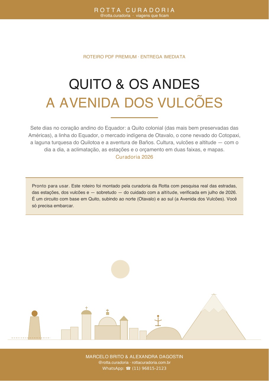 Capa do Roteiro PDF Premium de Quito