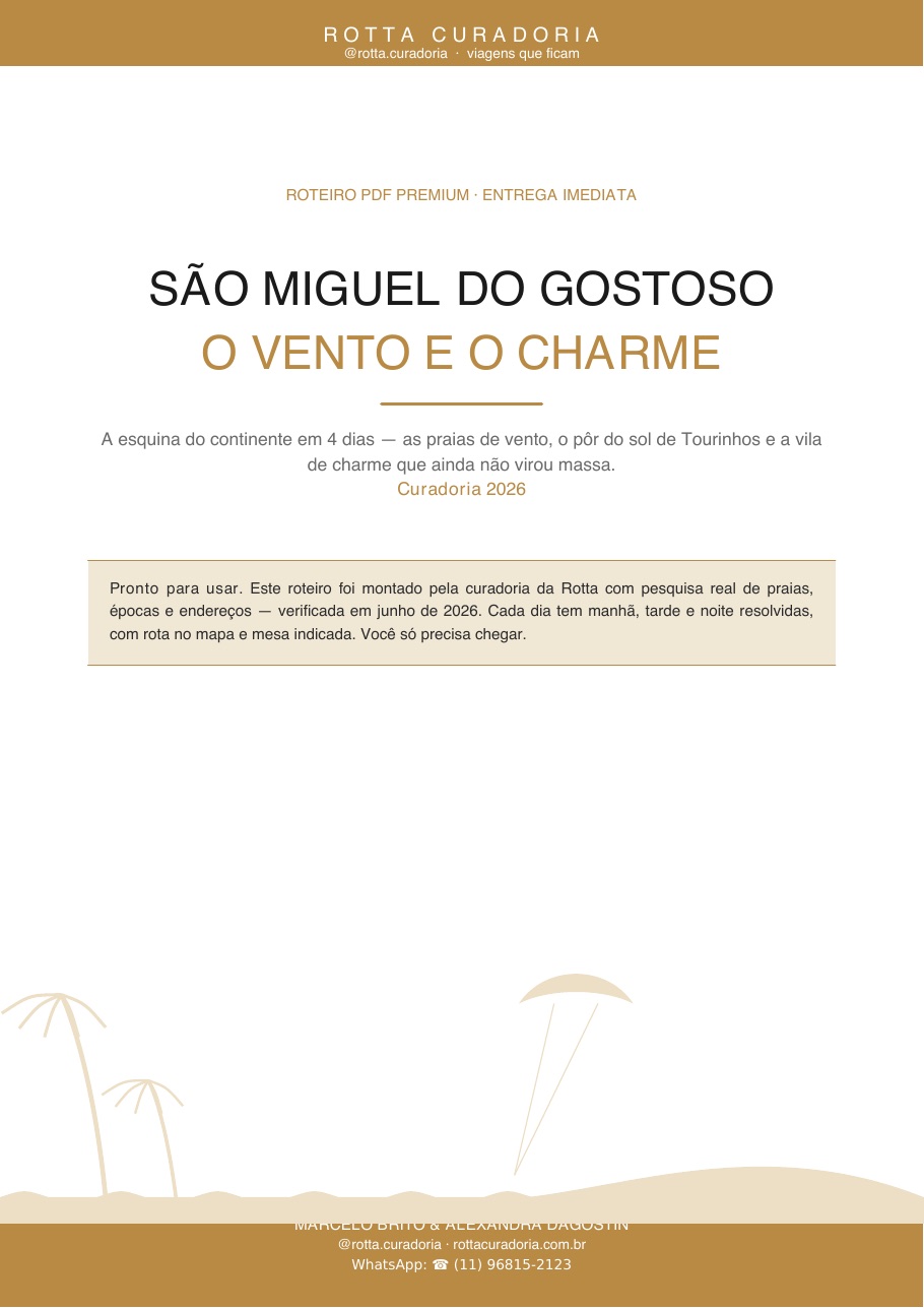 Capa do Roteiro PDF Premium de São Miguel do Gostoso