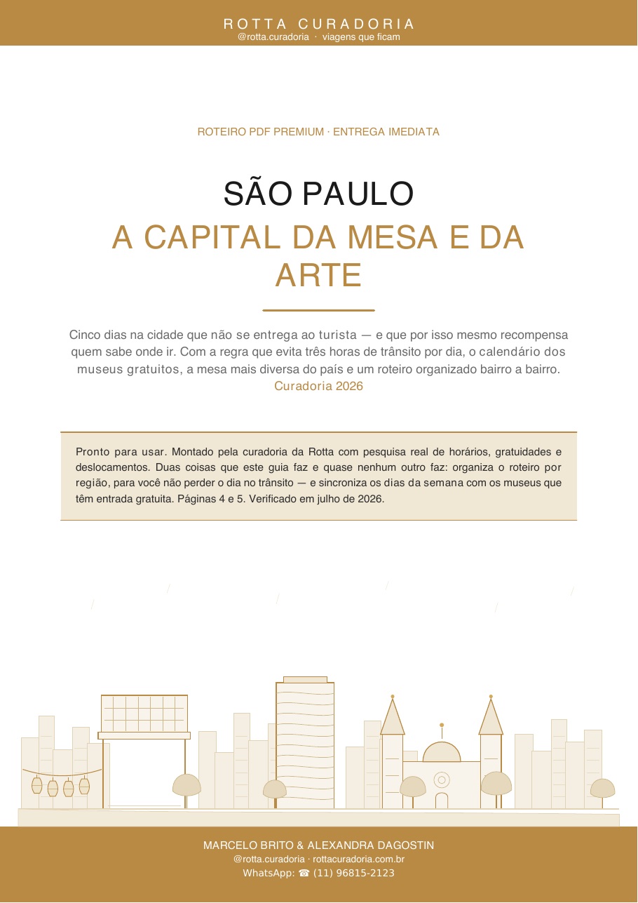 Capa do Roteiro PDF Premium de São Paulo