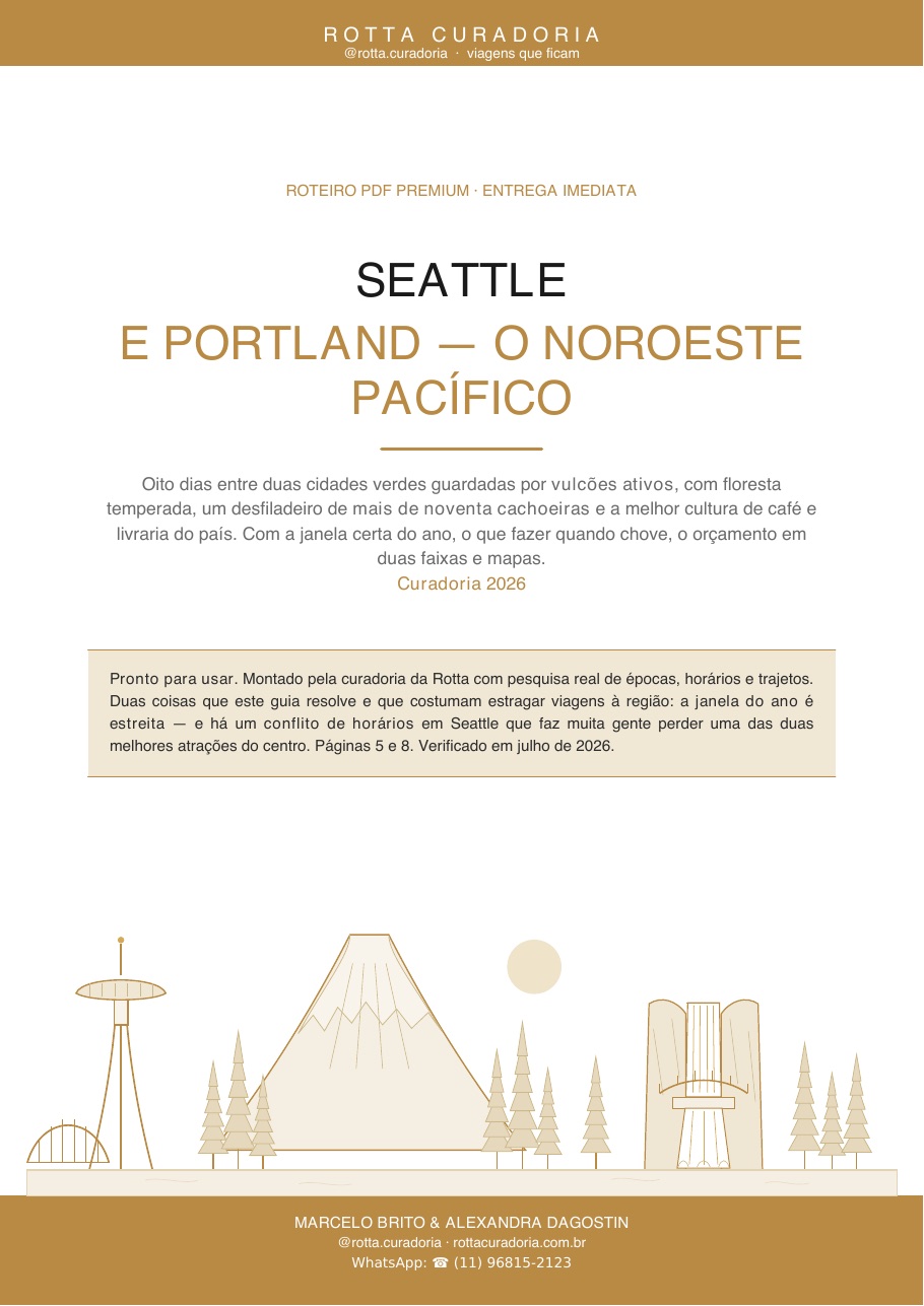 Capa do Roteiro PDF Premium de Seattle & Portland