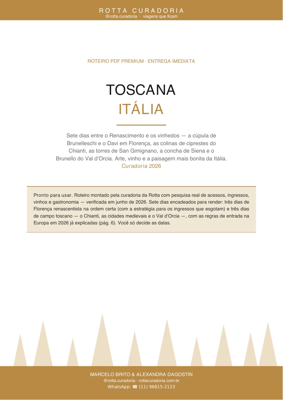 Capa do Roteiro PDF Premium de Toscana